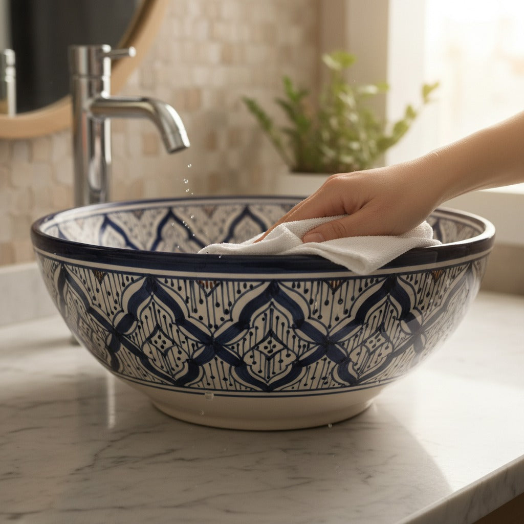 How to Clean a Moroccan Sink - Complete Care and Maintenance Guide
