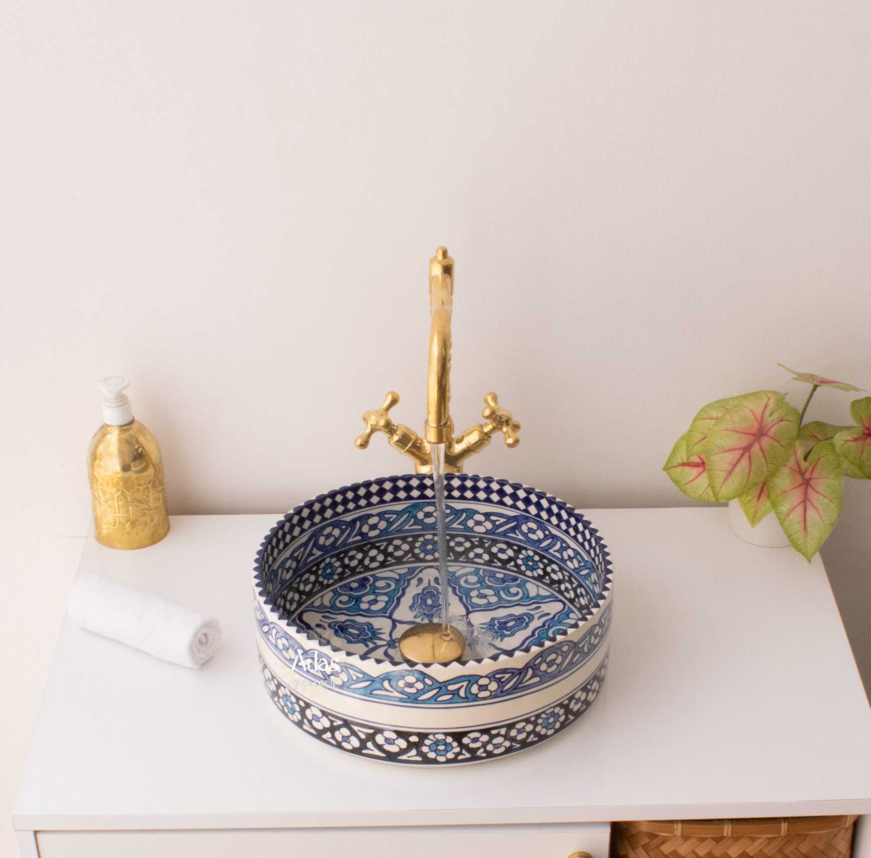 Moroccan Handmade sink for bathroom