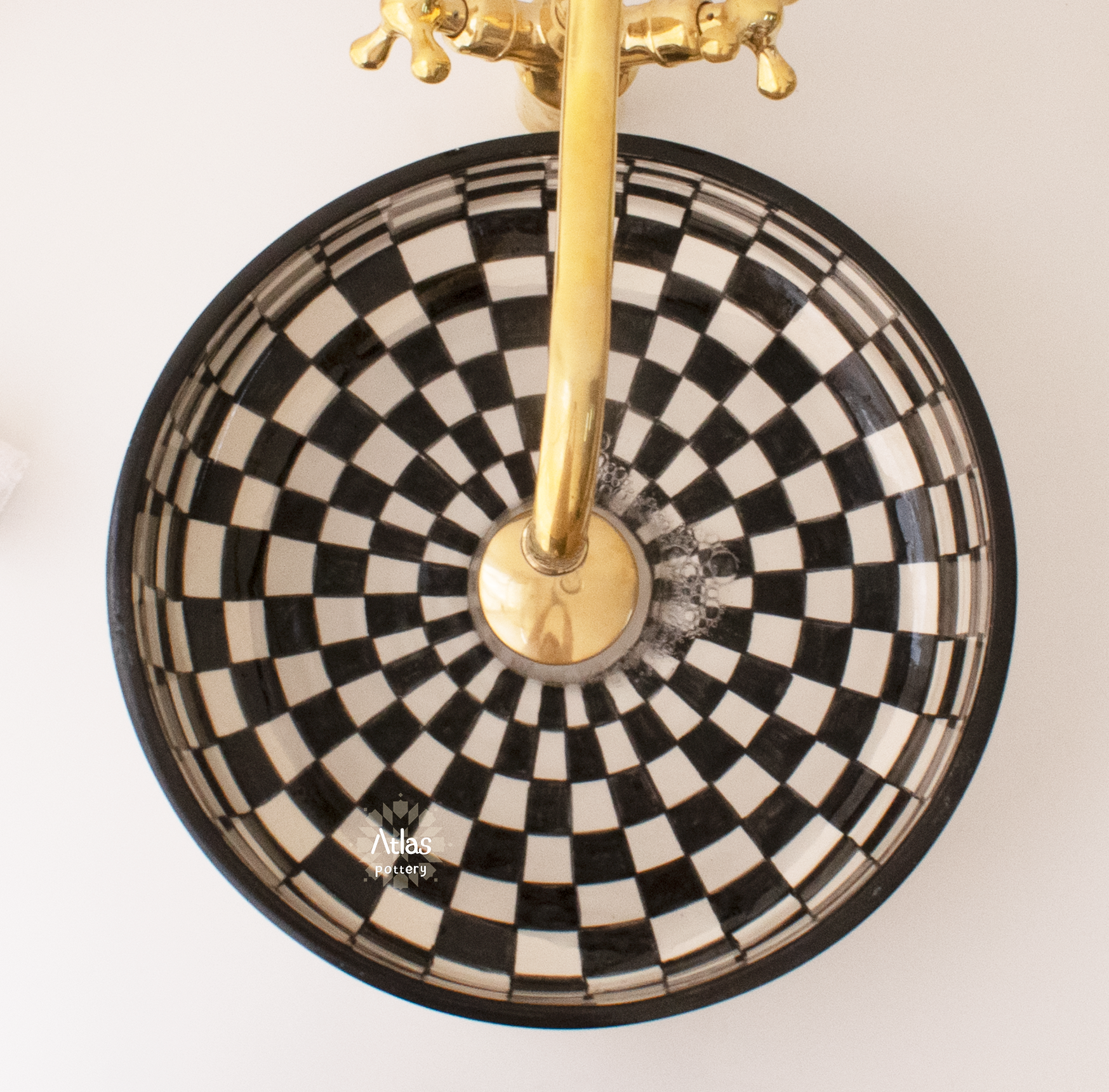 Moroccan Handmade Round Ceramic Sink