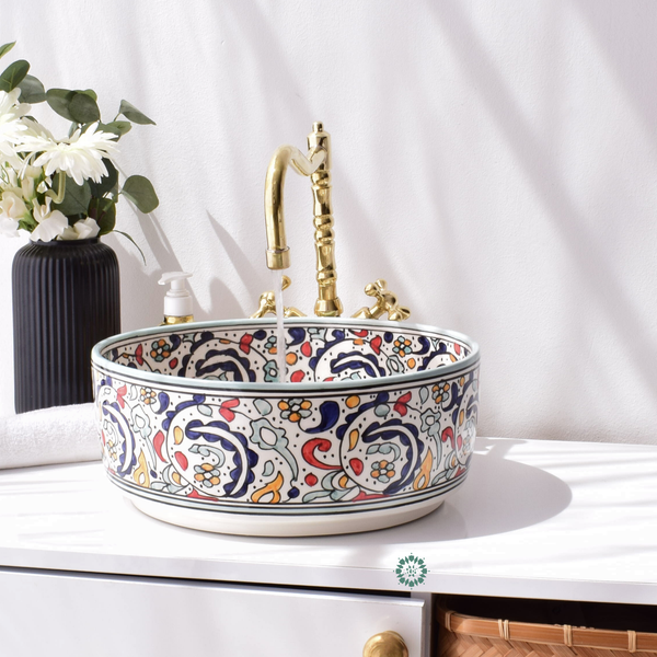 Moroccan Handmade sink for bathroom