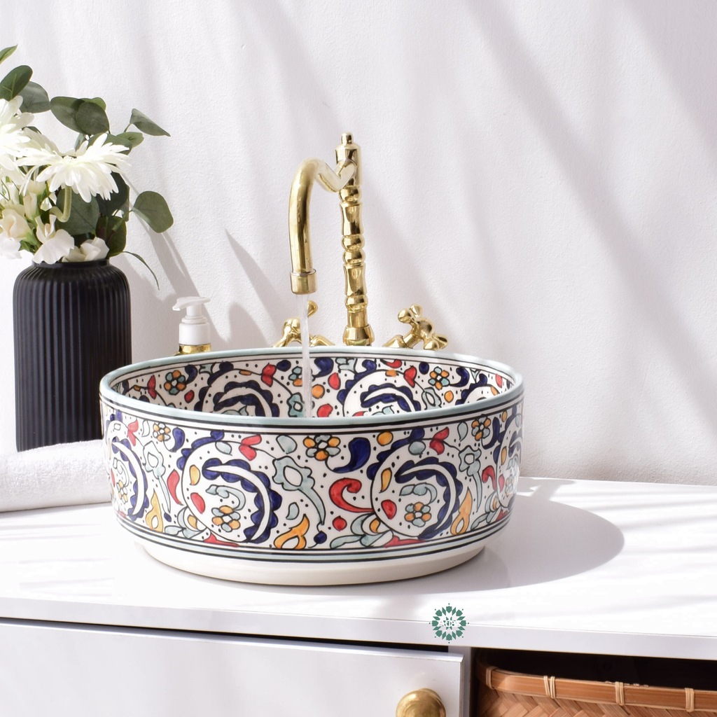 Moroccan Handmade sink for bathroom