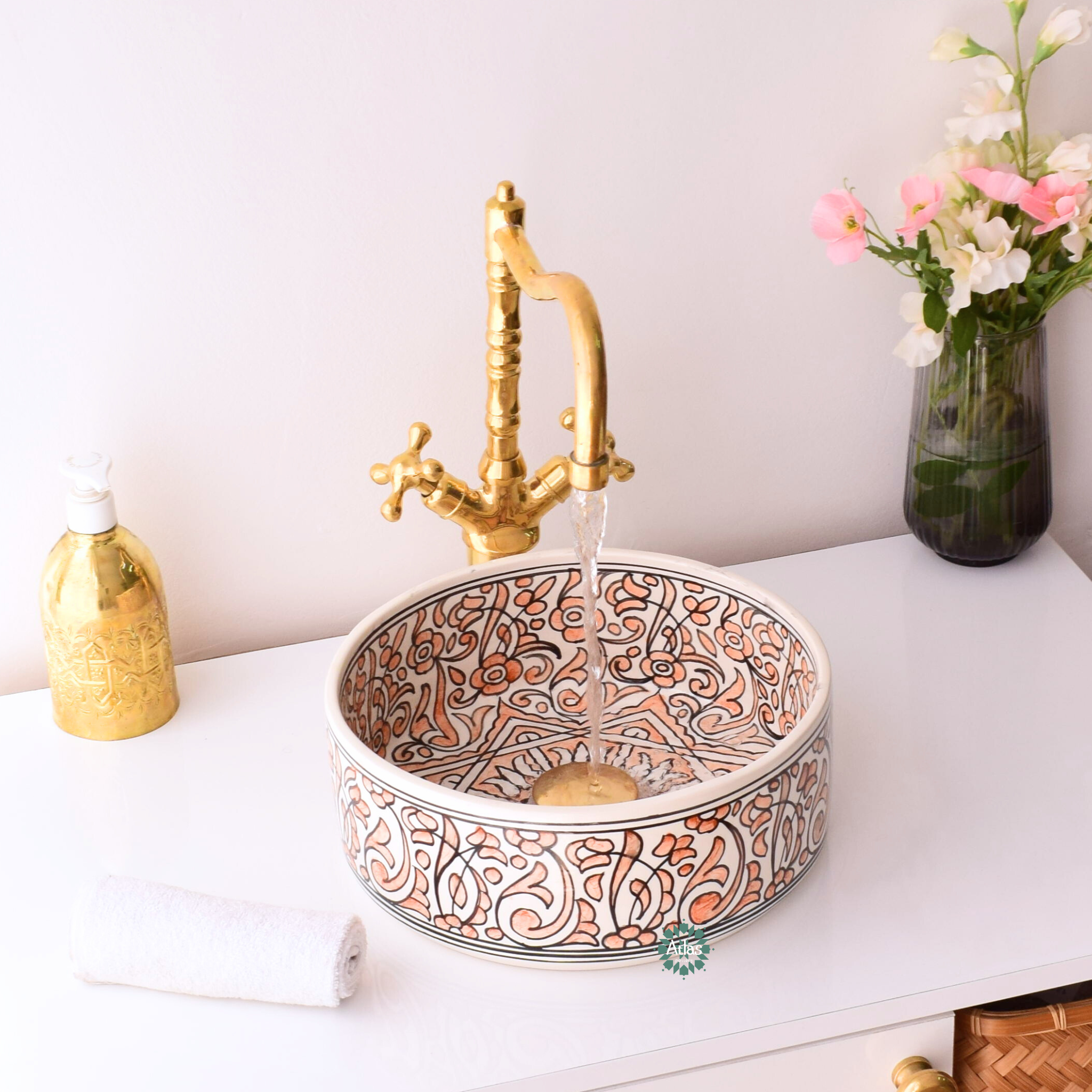 Moroccan Handmade sink for bathroom