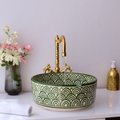 Moroccan handmade ceramic sink for bathroom decor