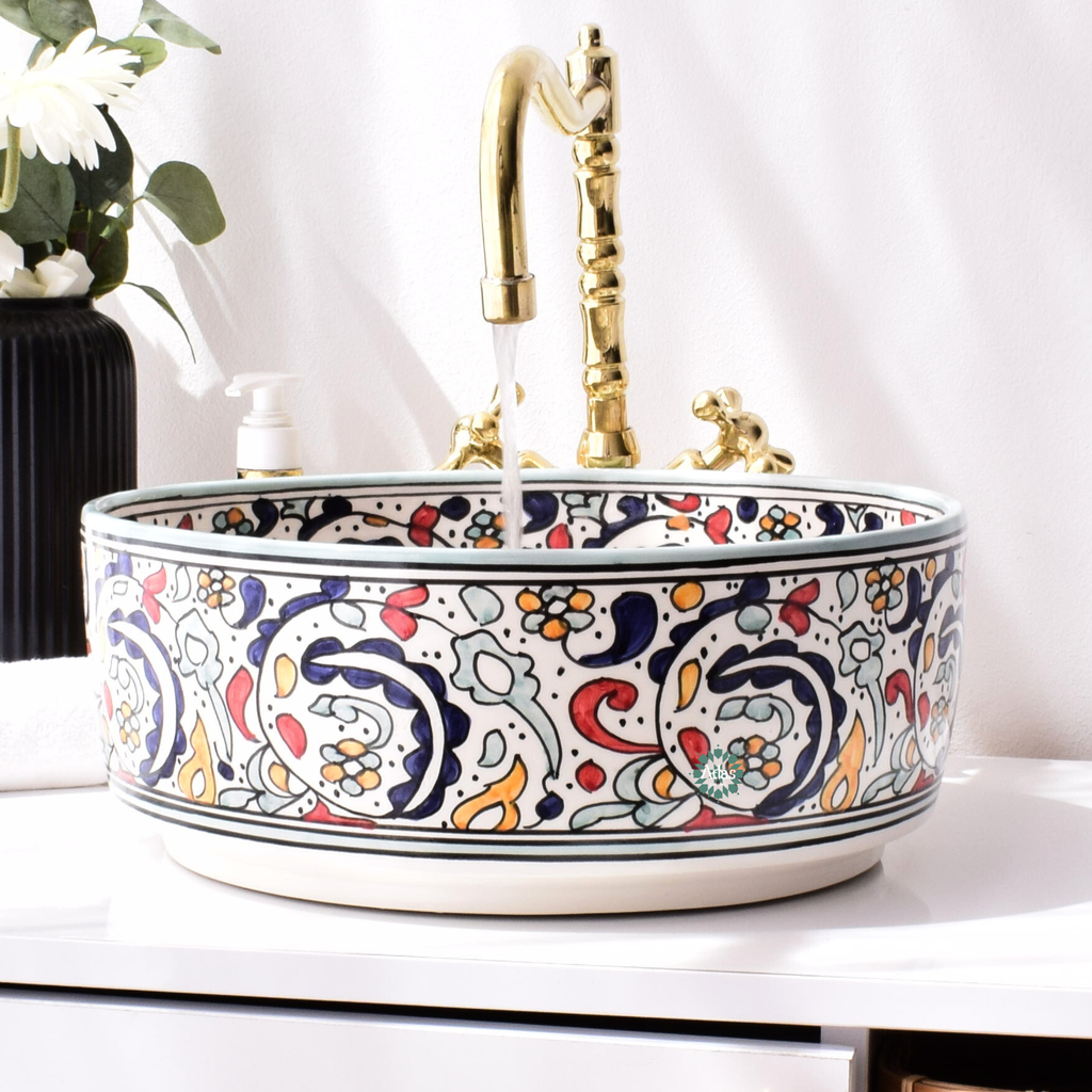 Moroccan Handmade sink for bathroom