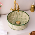 Moroccan handmade ceramic sink for bathroom decor