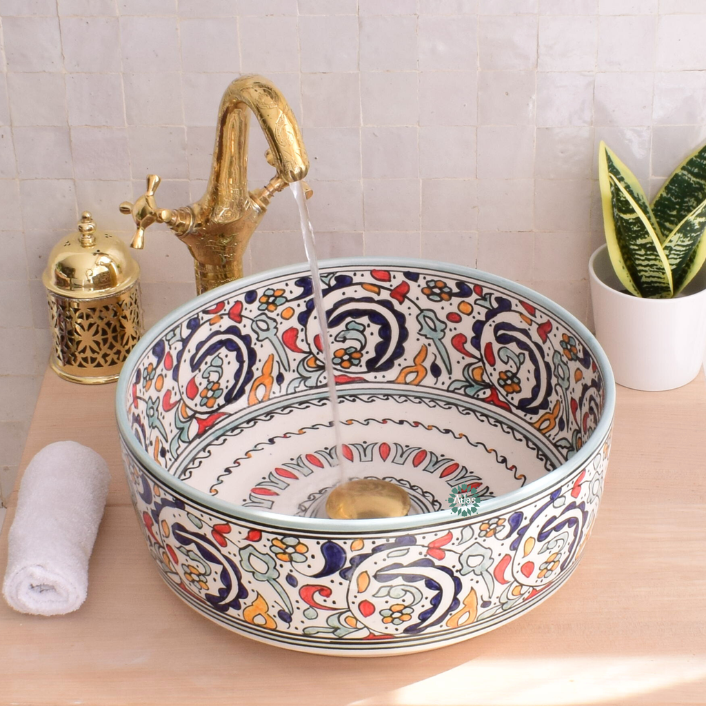 Moroccan Handmade sink for bathroom