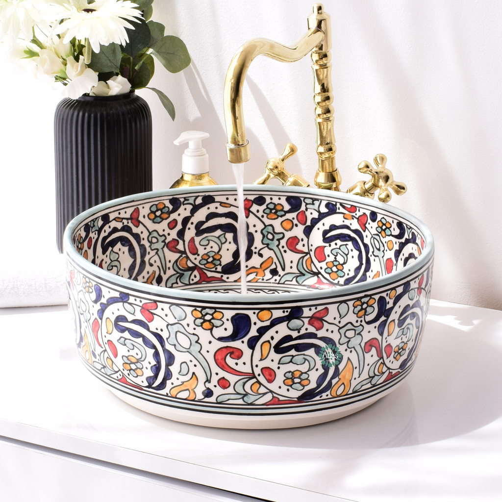 Moroccan Handmade sink for bathroom