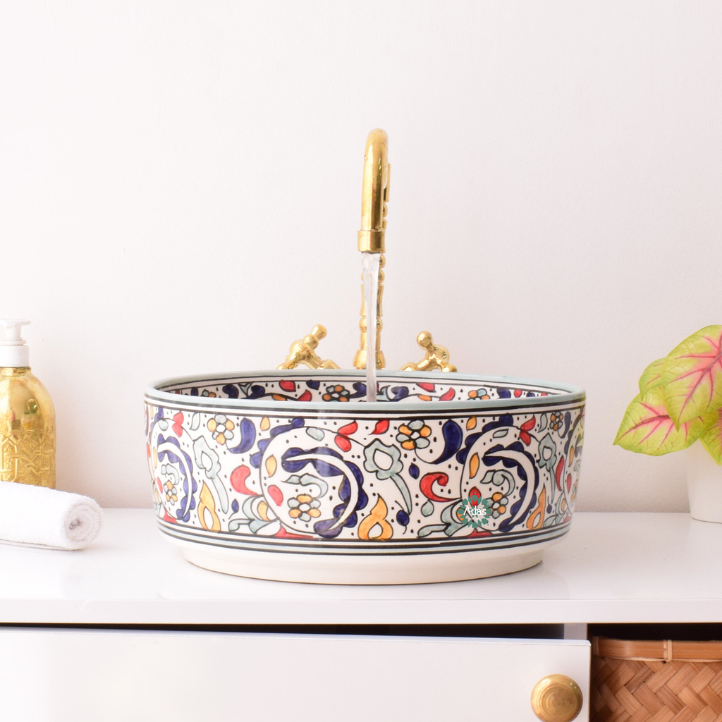 Moroccan Handmade sink for bathroom